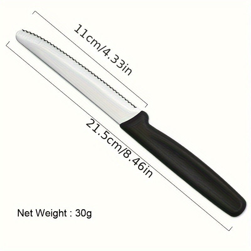 WIEZ 2-Piece Serrated Steak & Multi-Purpose Knife Set  Durable Breakfast, Dessert & Vegetable Cutting Tools