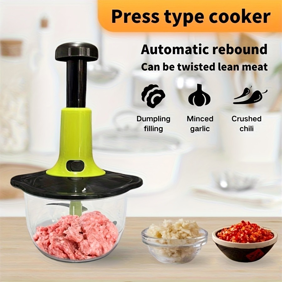 WIEZ Manual Meat & Vegetable Grinder  Heavy-Duty Non-Electric Portable Grinder for Home, Camping & Small Kitchens