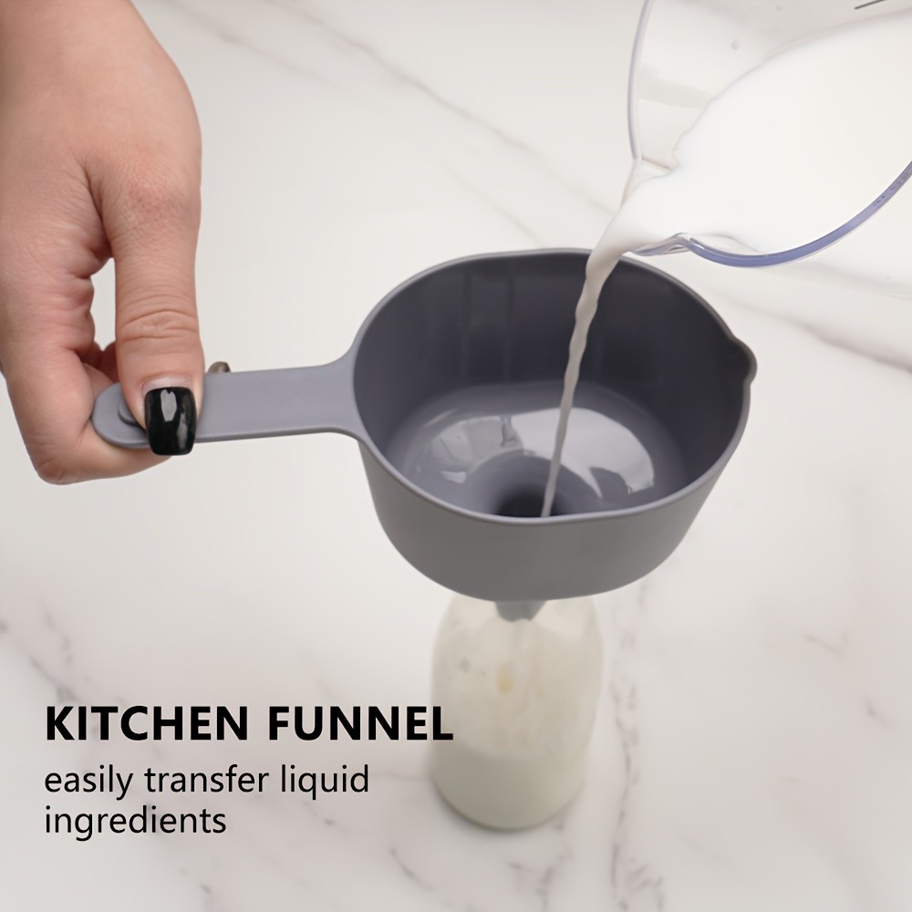 WIEZ 9-Piece Color-Coded Measurement Set  Stackable Cups, Spoons, Funnel & Scraper for Precise Baking & Cooking