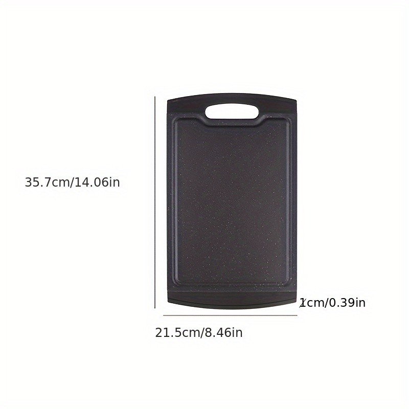 WIEZ Double-Sided PP Cutting Board  Durable Juice-Groove Design for Defrosting, Chopping & Daily Kitchen Prep