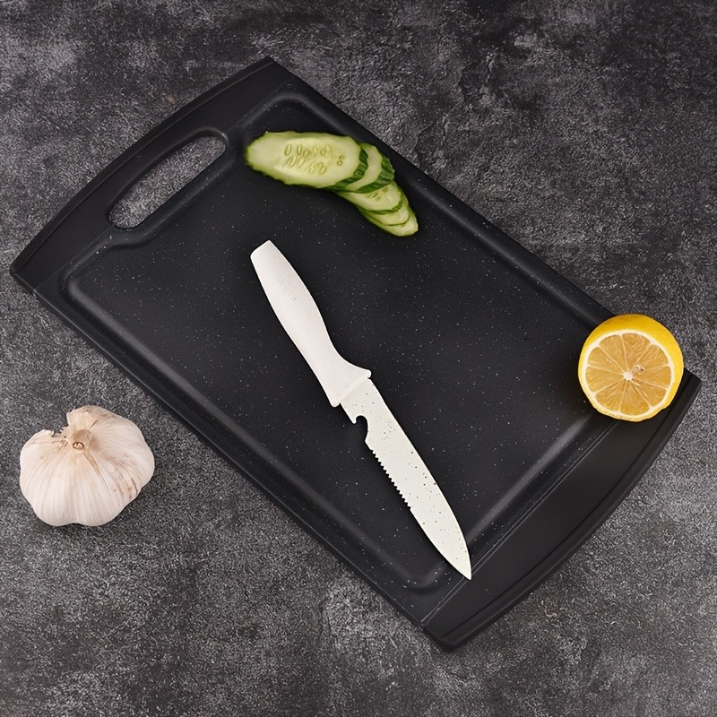 WIEZ Double-Sided PP Cutting Board  Durable Juice-Groove Design for Defrosting, Chopping & Daily Kitchen Prep