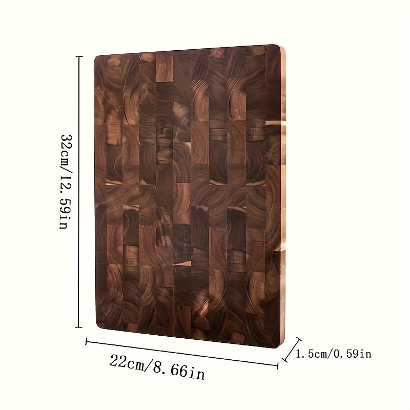 WIEZ Large Acacia Wood Cutting Board  Premium Double-Sided Butcher Board for Meat, Vegetables & Fruit Prep