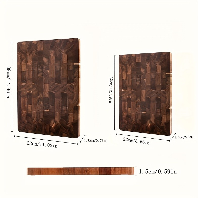 WIEZ Large Acacia Wood Cutting Board  Premium Double-Sided Butcher Board for Meat, Vegetables & Fruit Prep