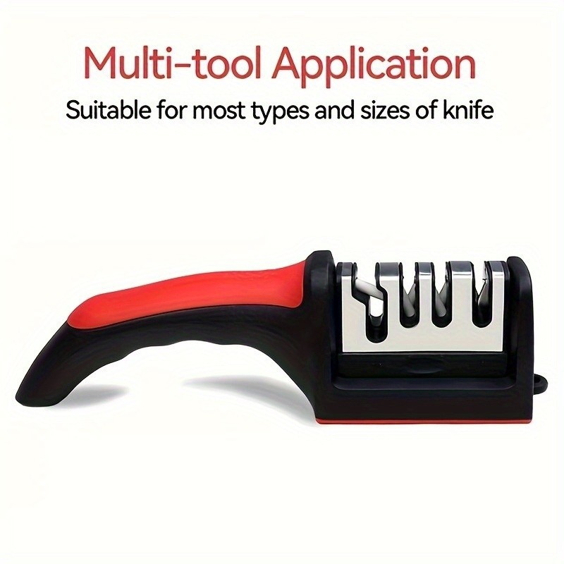 LDQ 4-Stage Professional Knife Sharpener Tungsten, Diamond & Ceramic System for Fast, Long-Lasting Precision