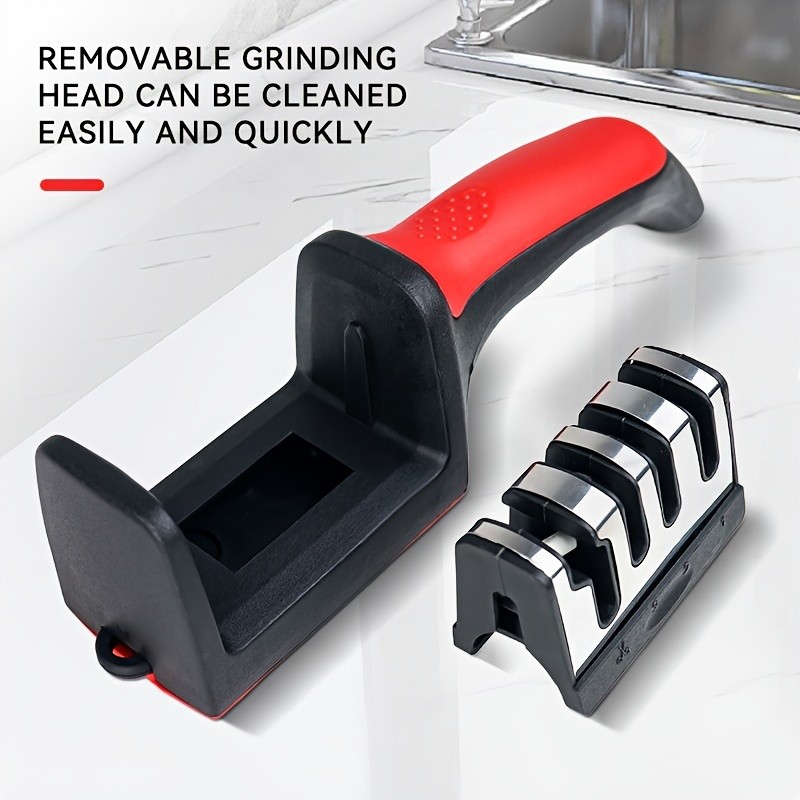 LDQ 4-Stage Professional Knife Sharpener Tungsten, Diamond & Ceramic System for Fast, Long-Lasting Precision