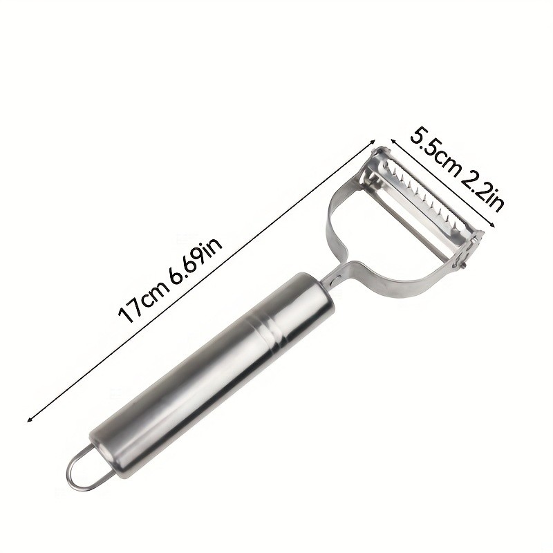 LDQ Stainless Steel Fruit & Potato Grater  Versatile Manual Grating Tool for Home & Restaurant Kitchens