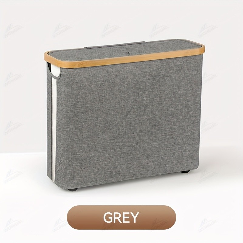 LDQ Toilet Paper Holder with Storage Basket No-Drill Multi-Roll Organizer for Home & Office Bathrooms