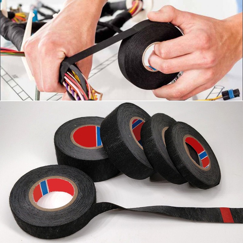 LDQ Heat-Resistant Electrical Tape  Durable Adhesive Cloth for Cable Management, Wiring Harnesses & Loom Organization