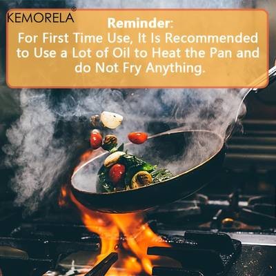 KEMORELA 304 Stainless Steel Nonstick Frying Pan  Easy-Clean Essential Pan for Eggs & Omelets