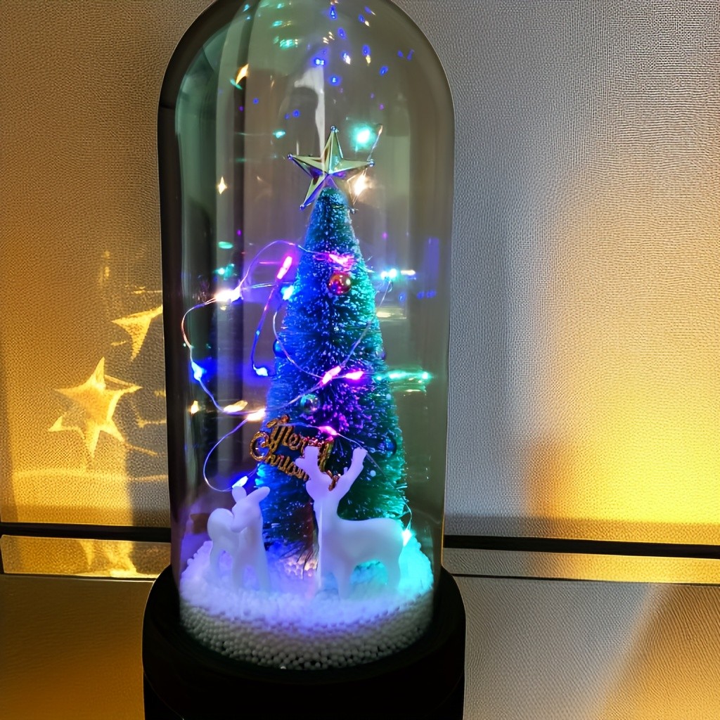 Eternal Glow Christmas Tree with Santa & Reindeer