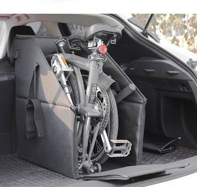 YIMUWN Brompton Folding Bike Storage Box  Waterproof Nylon Car Trunk Organizer (606030 cm)