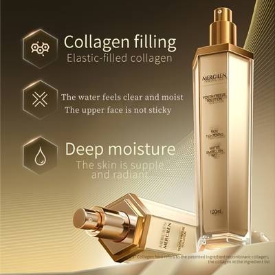 MERCILEN Collagen Boosting Makeup Spray  Hydrating, Brightening & Moisture-Locking Facial Essence