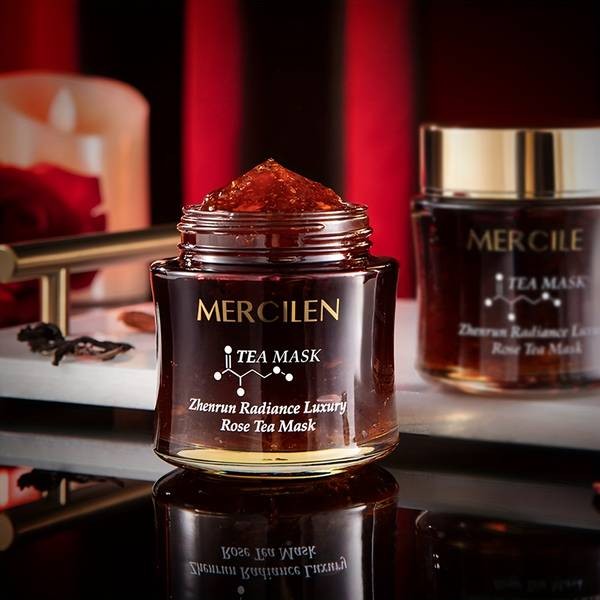 MERCILEN Rose Tea Facial Mask  Moisturising, Firming & Gentle Skincare Treatment