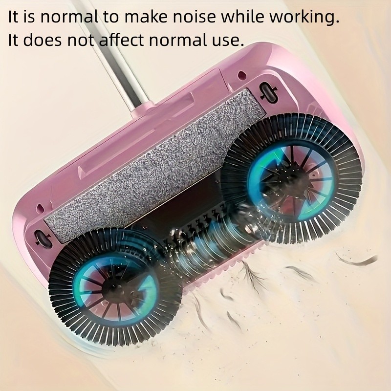 LDQ 2-in-1 Handheld Sweeper & Mop Combo  Automatic Push Broom with Dustpan for Effortless NZ Floor Cleaning