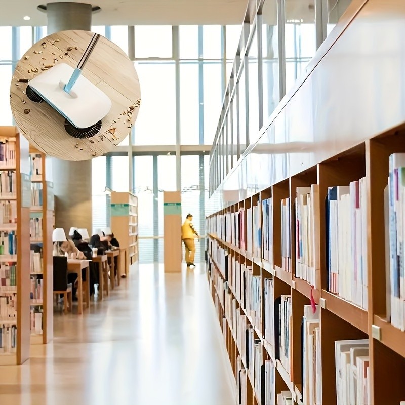 LDQ 2-in-1 Handheld Sweeper & Mop Combo  Automatic Push Broom with Dustpan for Effortless NZ Floor Cleaning