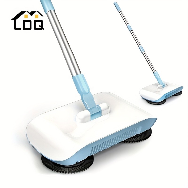 LDQ 2-in-1 Handheld Sweeper & Mop Combo  Automatic Push Broom with Dustpan for Effortless NZ Floor Cleaning