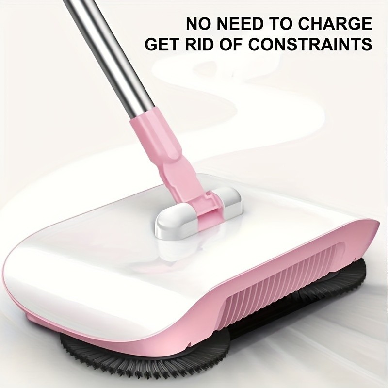 LDQ 2-in-1 Handheld Sweeper & Mop Combo  Automatic Push Broom with Dustpan for Effortless NZ Floor Cleaning