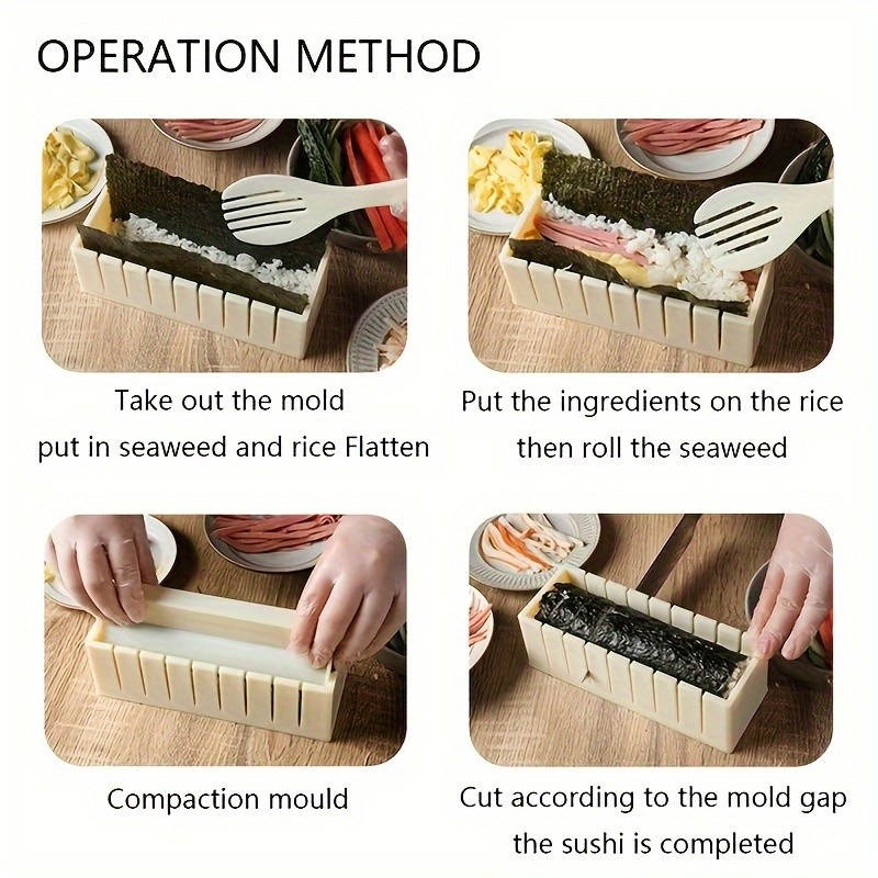 LDQ Easy-Shape Sushi Maker Set  3-Piece Mold Kit for Fun DIY Creations in NZ Kitchens