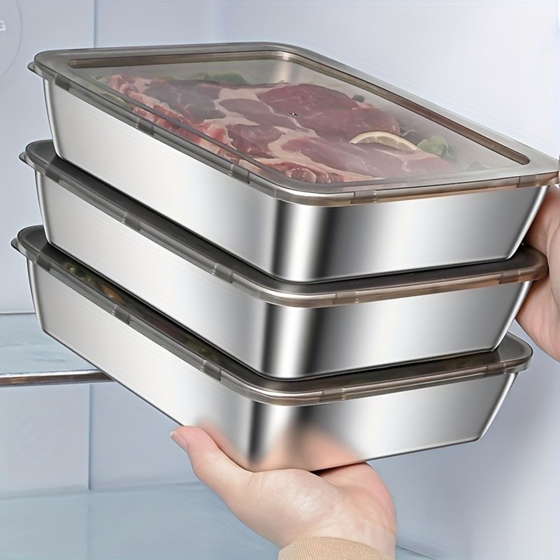 LDQ Leak-Proof Stainless Steel Food Container Set  Durable Microwave & Freezer-Safe Organisers for NZ Homes, Camping & Daily Storage