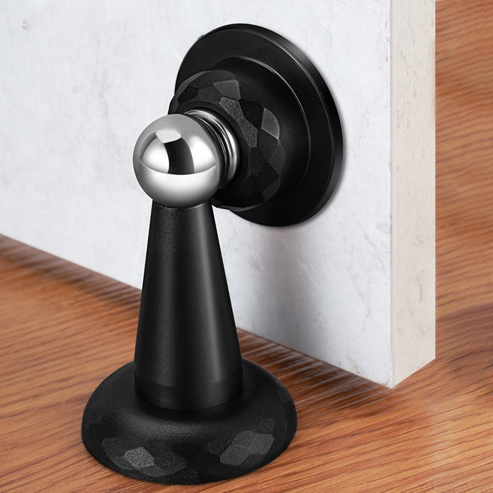 MCMLS Heavy-Duty Magnetic Door Stopper  No-Drill Anti-Slam Holder for Safe & Modern NZ Home Spaces