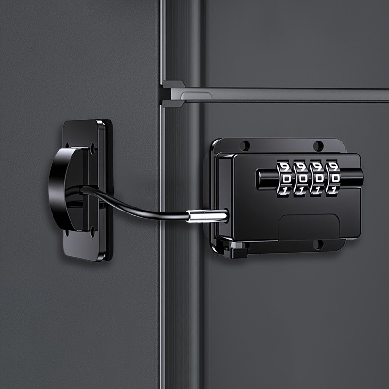 MCMLS Easy-Install Password Door Lock Set  No-Drill Multi-Surface Security Solution for NZ Homes & Appliances