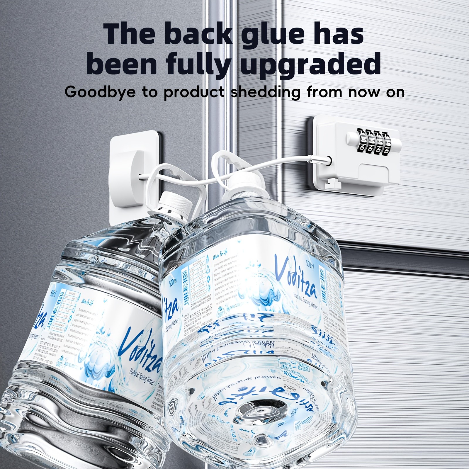 MCMLS Easy-Install Password Door Lock Set  No-Drill Multi-Surface Security Solution for NZ Homes & Appliances