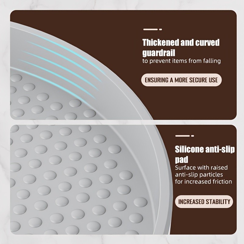 MCMLS 360 Rotating Storage Organizer  Space-Saving 10-Inch Multi-Purpose Spinning Tray for NZ Kitchens & Pantries