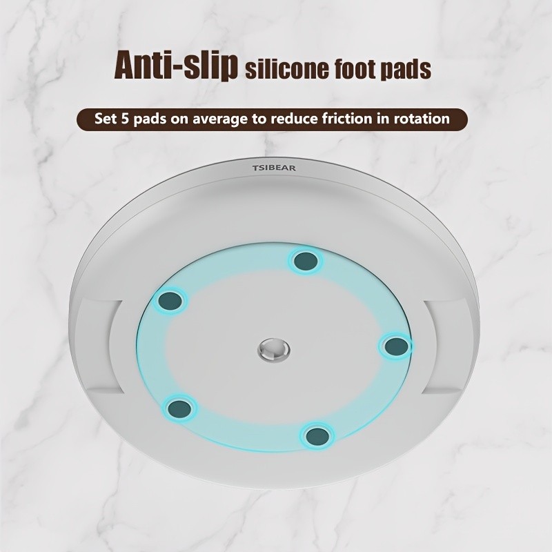 MCMLS 360 Rotating Storage Organizer  Space-Saving 10-Inch Multi-Purpose Spinning Tray for NZ Kitchens & Pantries