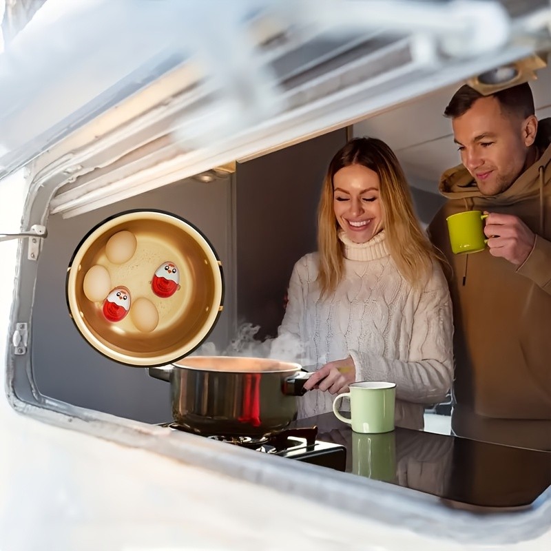 YUHUPHYLLIC Changing Egg Timer & Boiled Egg Holder  Easy-to-Read Timer for Perfect NZ Soft & Hard Boiled Eggs