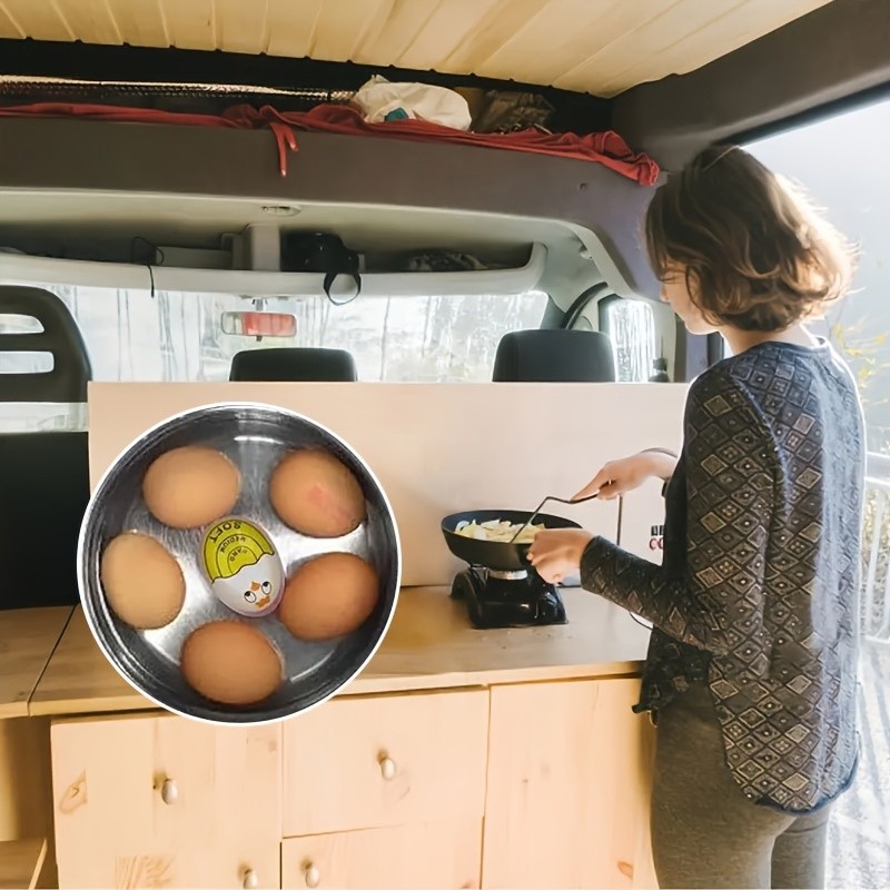 YUHUPHYLLIC Changing Egg Timer & Boiled Egg Holder  Easy-to-Read Timer for Perfect NZ Soft & Hard Boiled Eggs