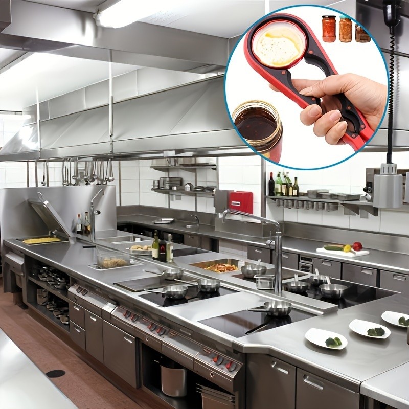 YUHUPHYLLIC 4-in-1 Multifunctional Portable Bottle Opener  Non-Slip Can Opener for Beer, Bottles & Jars in NZ Kitchens