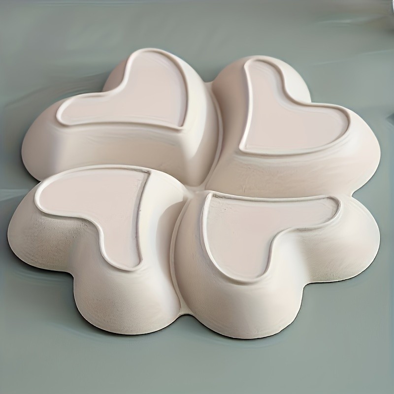 YUHUPHYLLIC Heart-Shaped Divided Fruit Tray  Reusable Snack & Dessert Platter for NZ Parties & Home Use