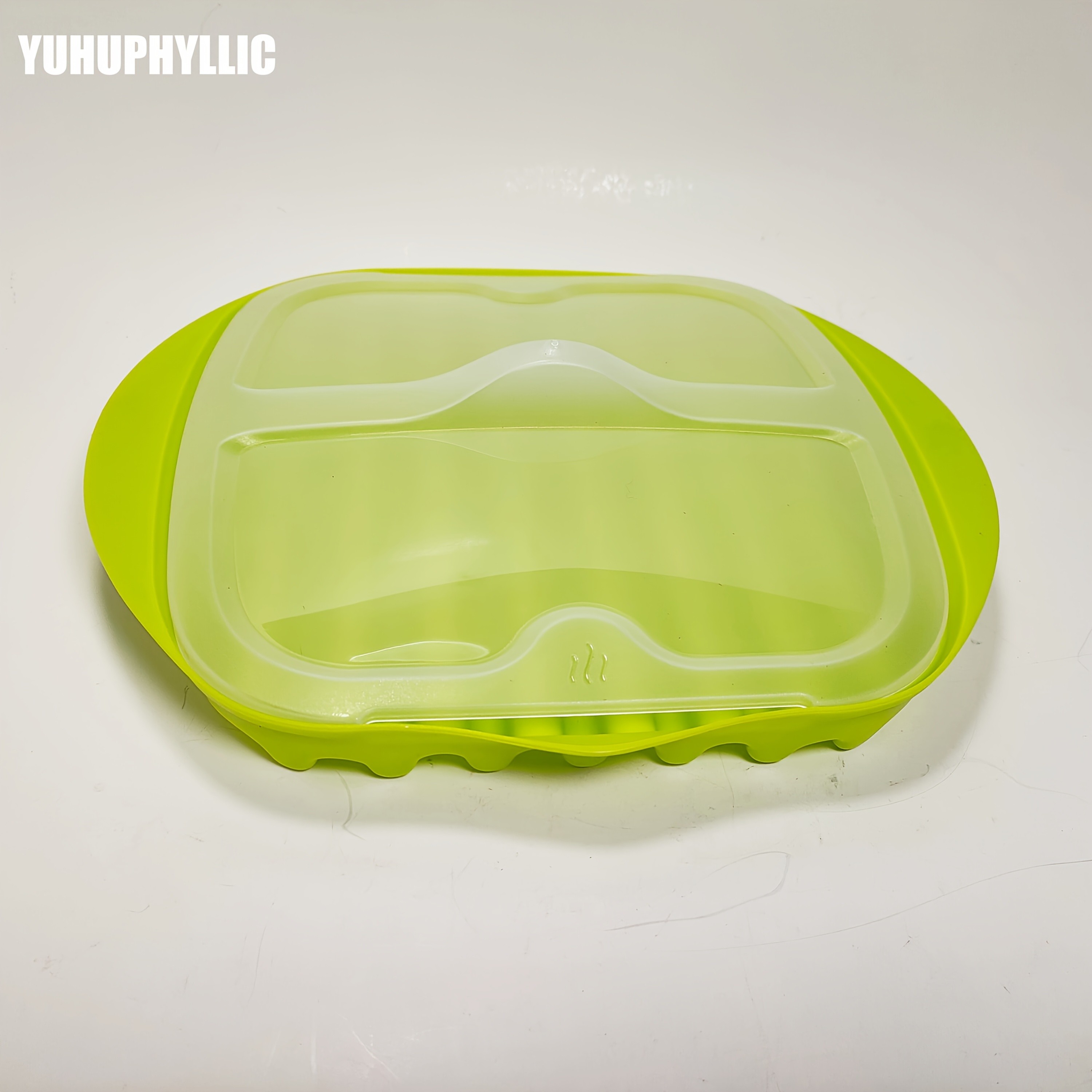 YUHUPHYLLIC Microwave Bacon Cooker Tray with Lid  Non-Slip, Fat-Draining Design for Quick Bacon Prep in NZ Kitchens
