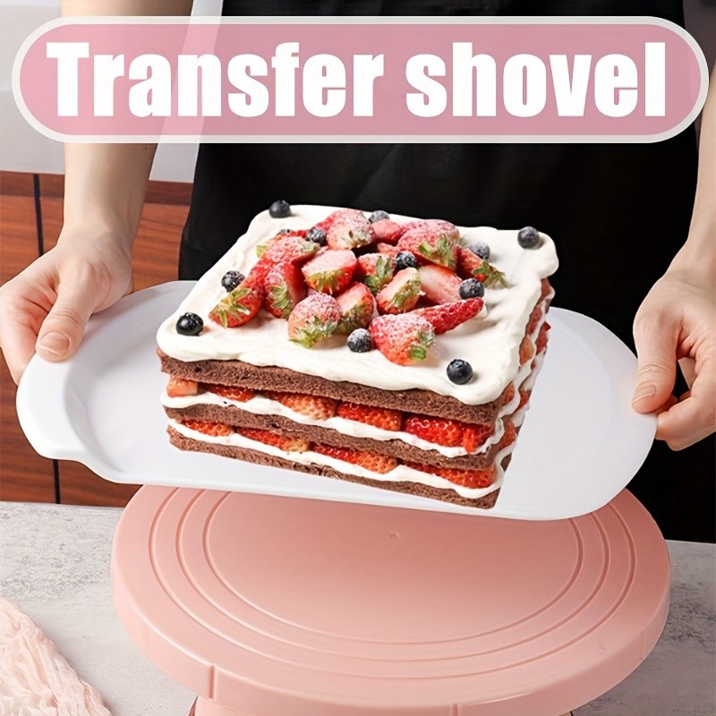 YUHUPHYLLIC Cake Transfer Shovel  Ergonomic Non-Electric Tool for Smooth Frosting and Cake Moving