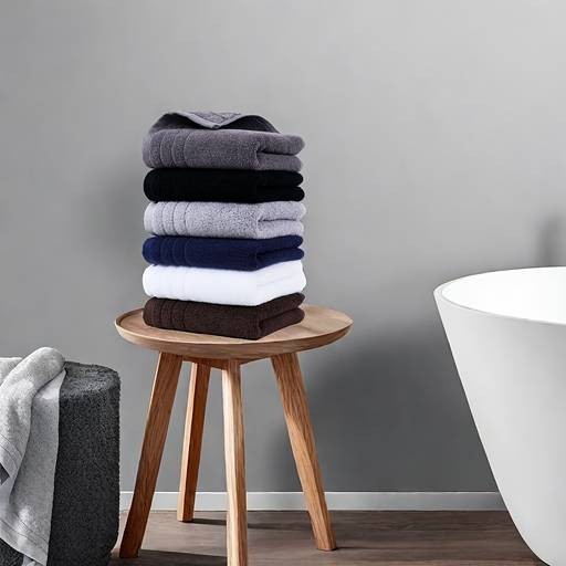 Msekko 6pcs Hand Towels  450GSM Cotton, Absorbent & Quick-Drying for Bathroom & Shower