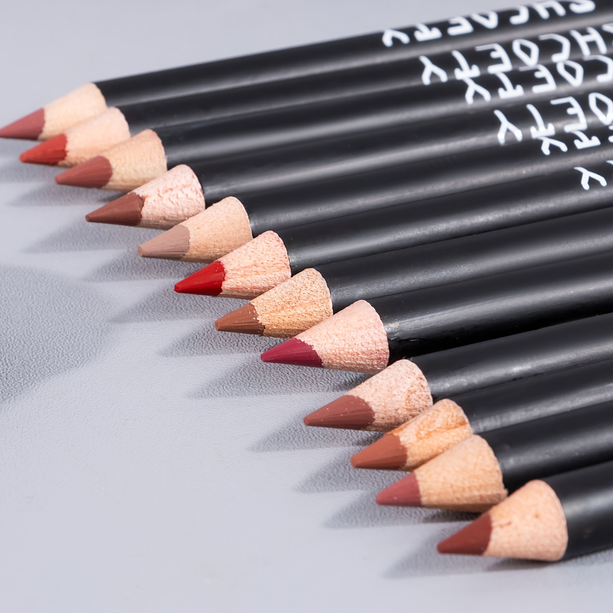 SHCOETY 12pcs Professional Matte Lip Liner Set