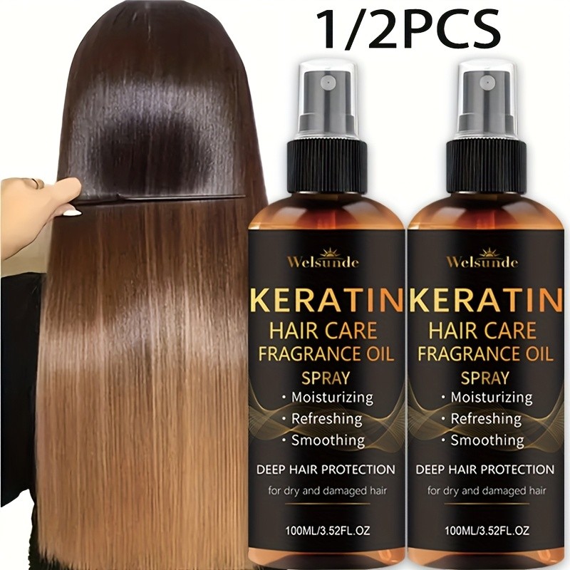 WELSUNDE Keratin No-Wash Hair Serum Oil Spray