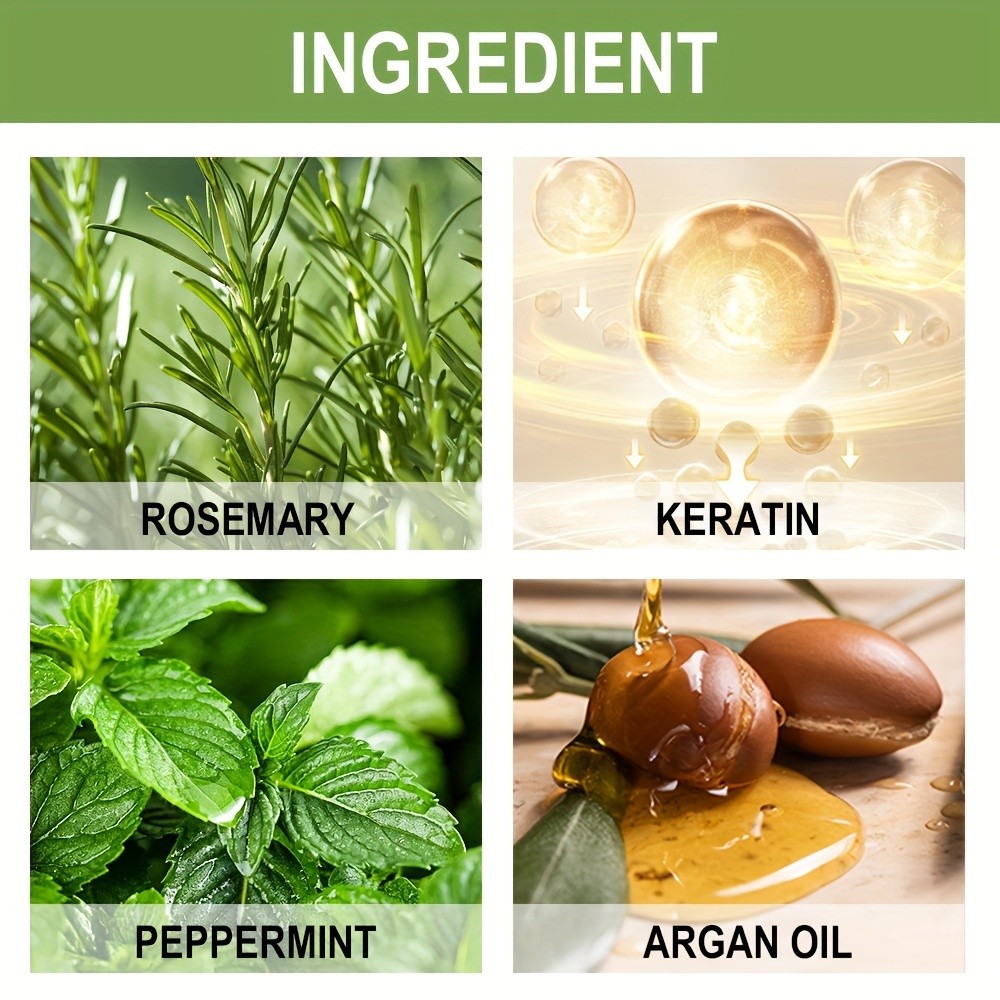 LANEMAY Rosemary Mint Shampoo  Strengthening and Cleansing Shampoo for All Hair Types