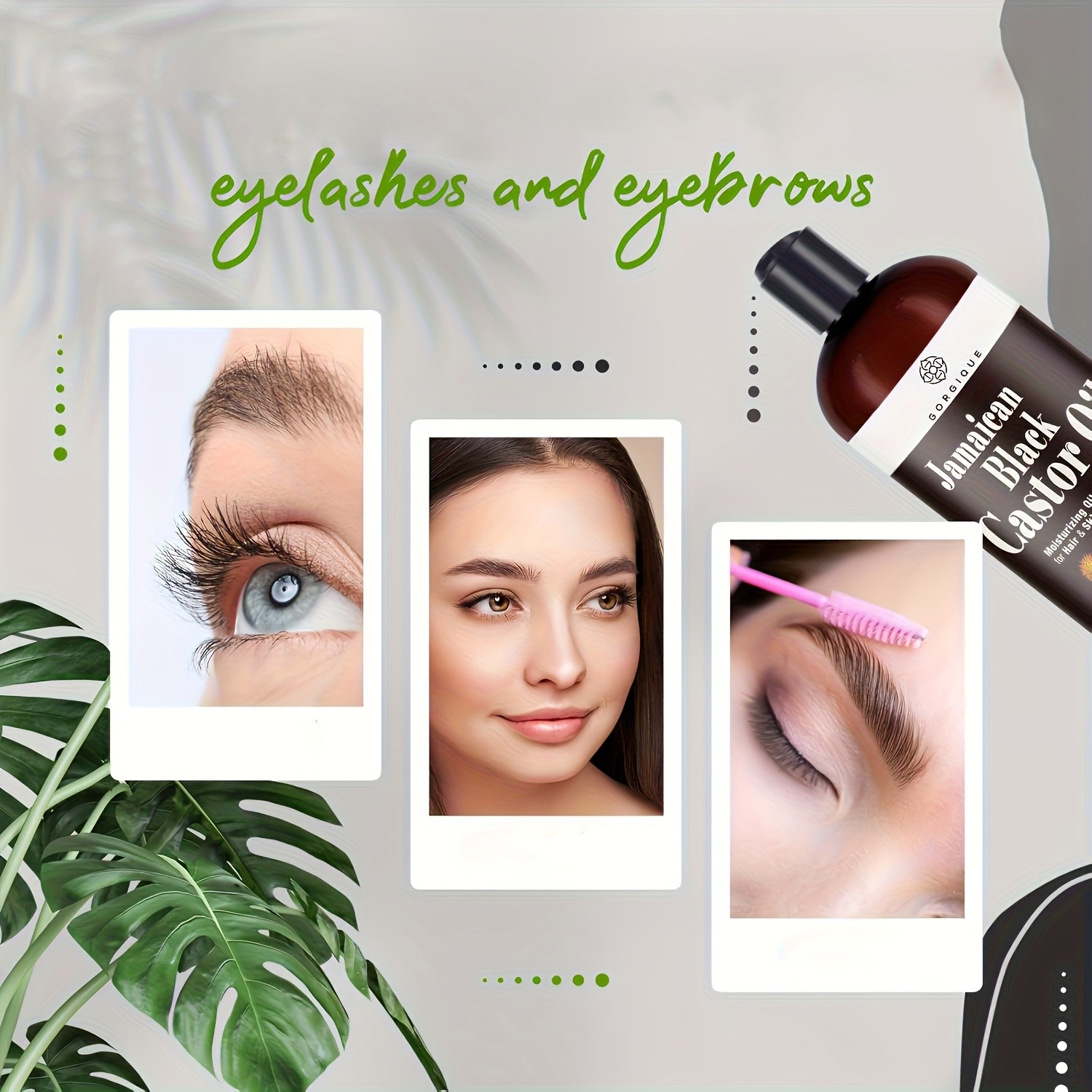 GORGIQUE Jamaica Black Castor Oil  Pure, Cold-Pressed Serum for Hair, Skin, and Nails