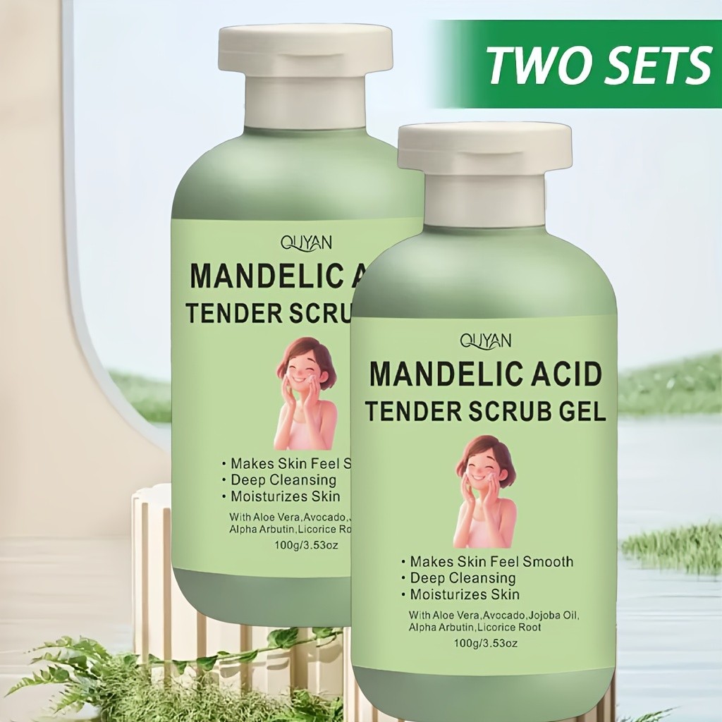 Exfoliating Scrub Gel  Deep Cleansing, Moisturizing, and Gentle Exfoliation for Face, Hands, and Feet