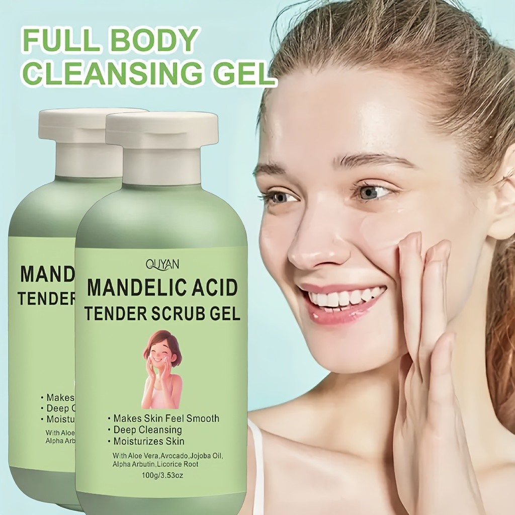 Exfoliating Scrub Gel  Deep Cleansing, Moisturizing, and Gentle Exfoliation for Face, Hands, and Feet