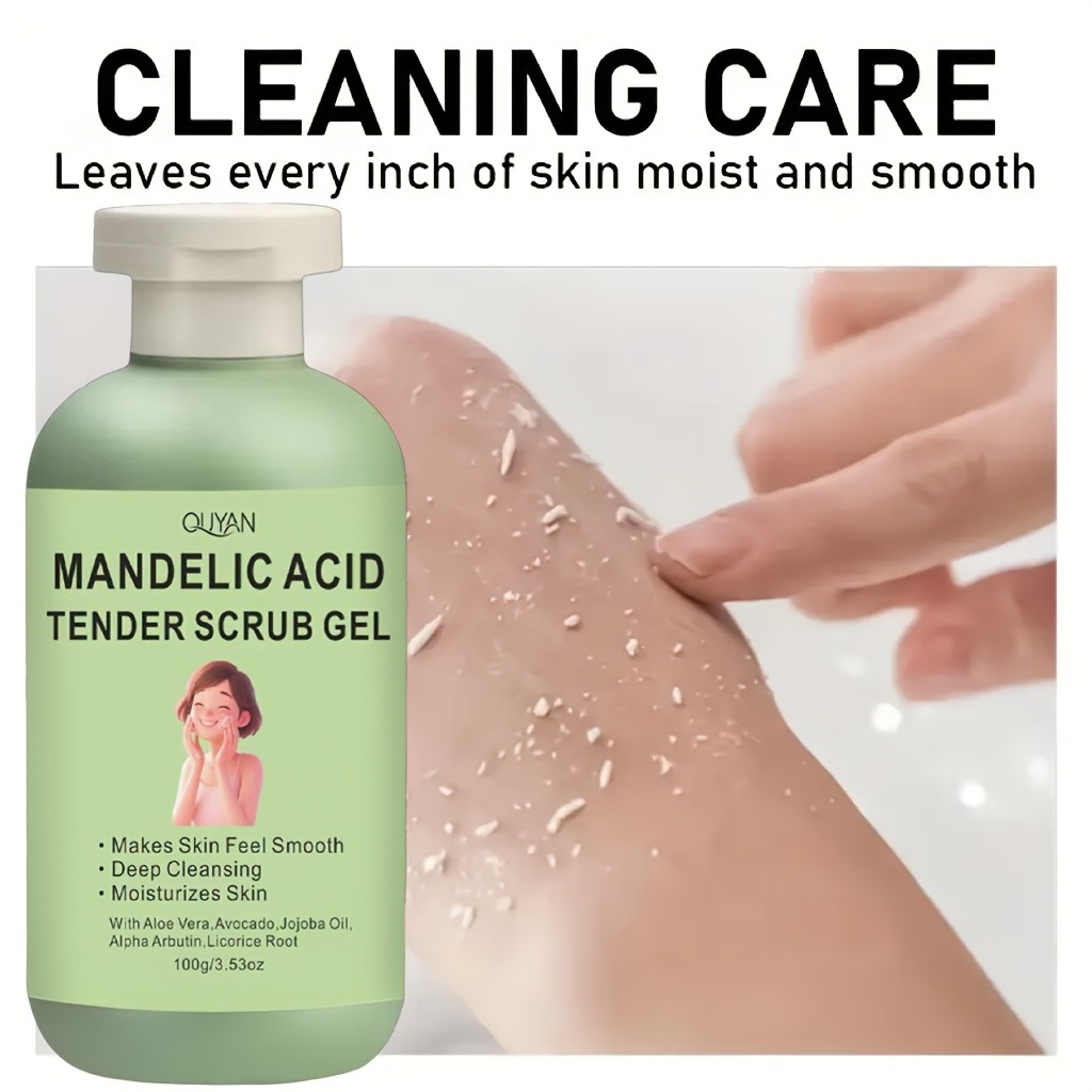 Exfoliating Scrub Gel  Deep Cleansing, Moisturizing, and Gentle Exfoliation for Face, Hands, and Feet
