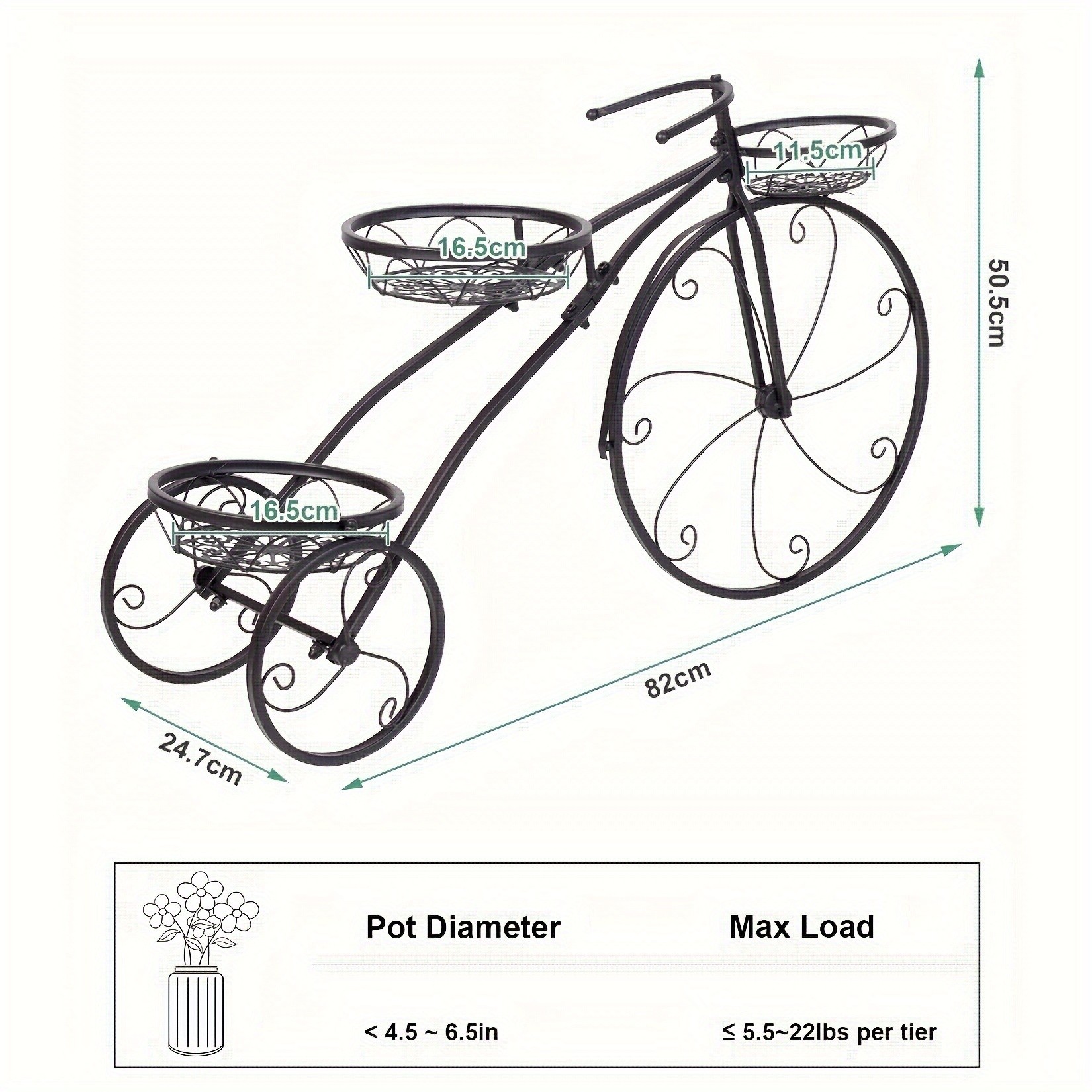 wisfor Flower Pot Plant Stand  A Stylish and Durable Solution for Garden Displays