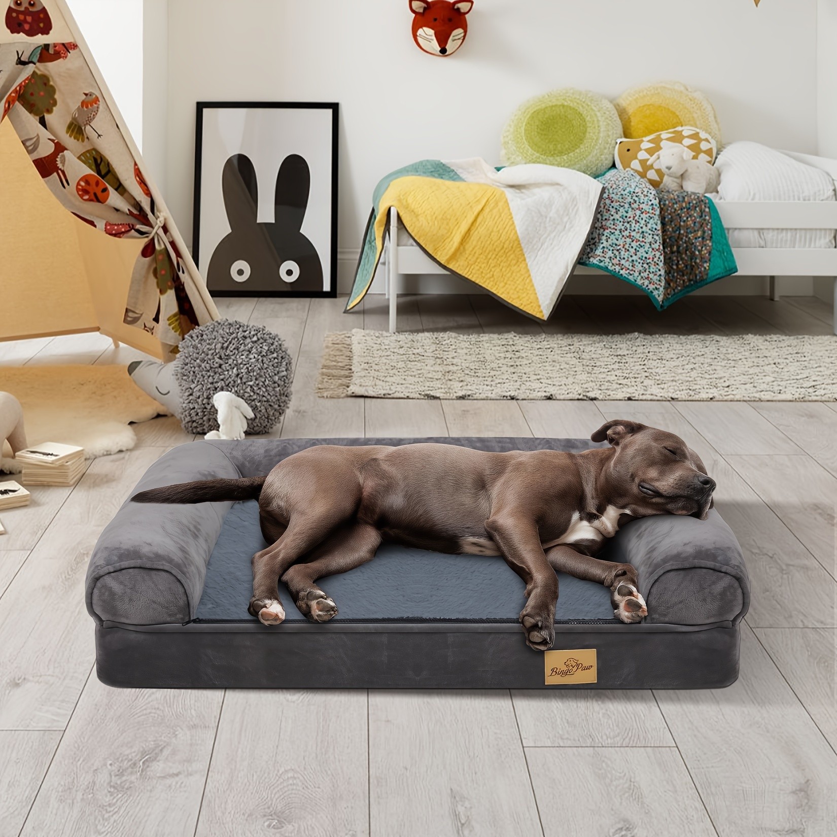wisfor Large Dog Sofa Bed  Memory Foam Comfort for Your Pets Ultimate Relaxation