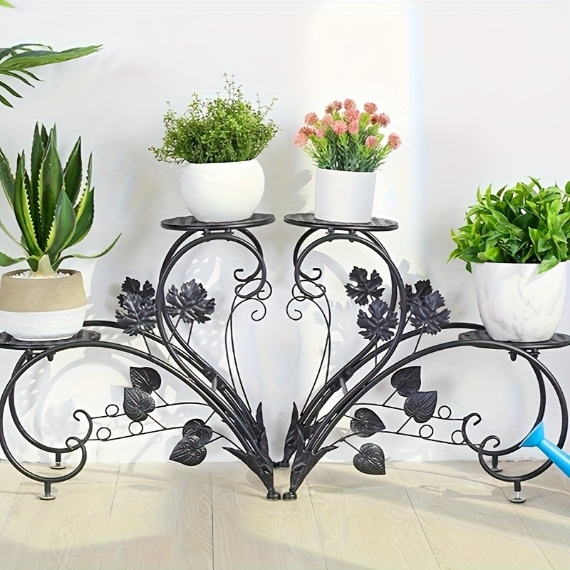 wisfor 4-Tier Tall Plant Pot Stands  Elegant, Durable Design for Indoor and Outdoor Plant Display