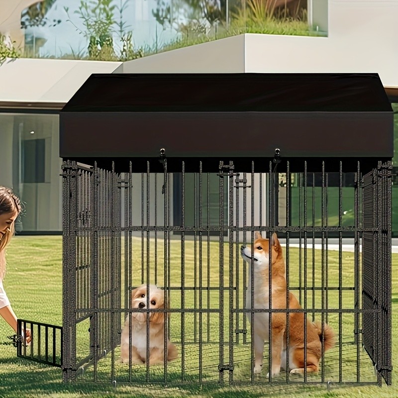 wisfor Heavy Duty Metal Dog Crate  Spacious, Durable, and Ideal for Small to Medium Dogs