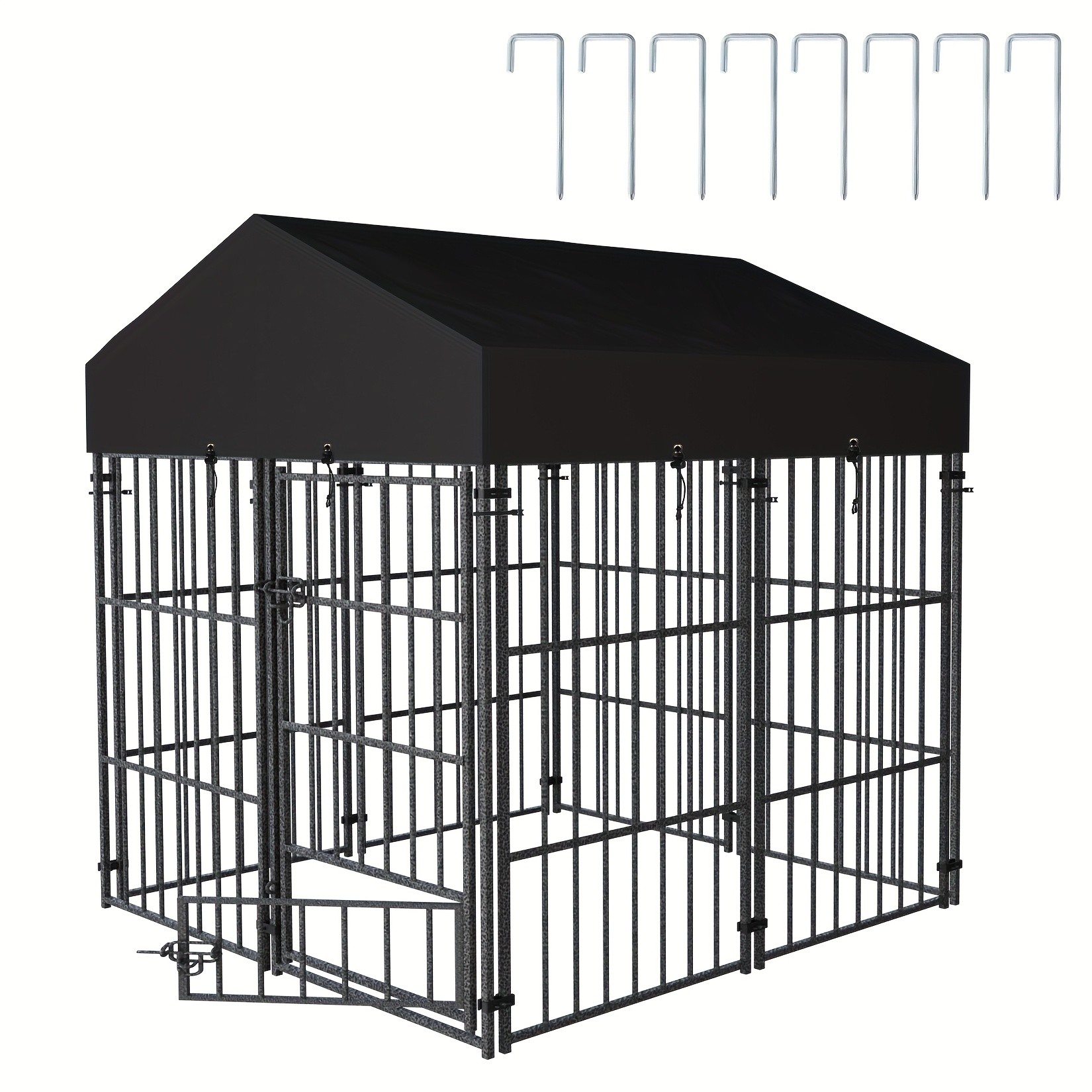 wisfor Heavy Duty Metal Dog Crate  Spacious, Durable, and Ideal for Small to Medium Dogs
