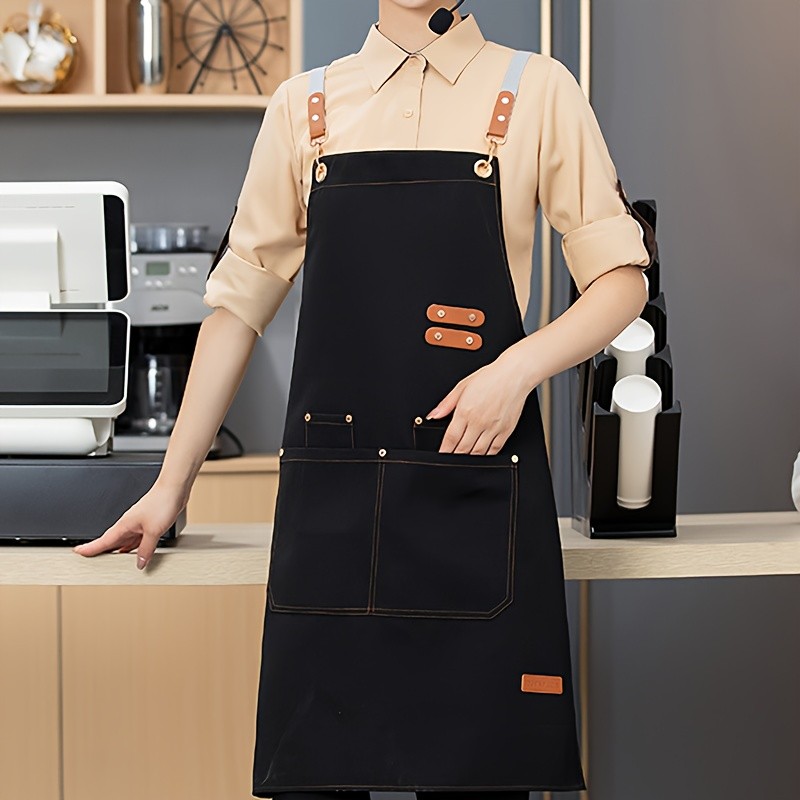 FARIDABIO Stylish Polyester Apron  Comfortable and Practical Apron for Men and Women
