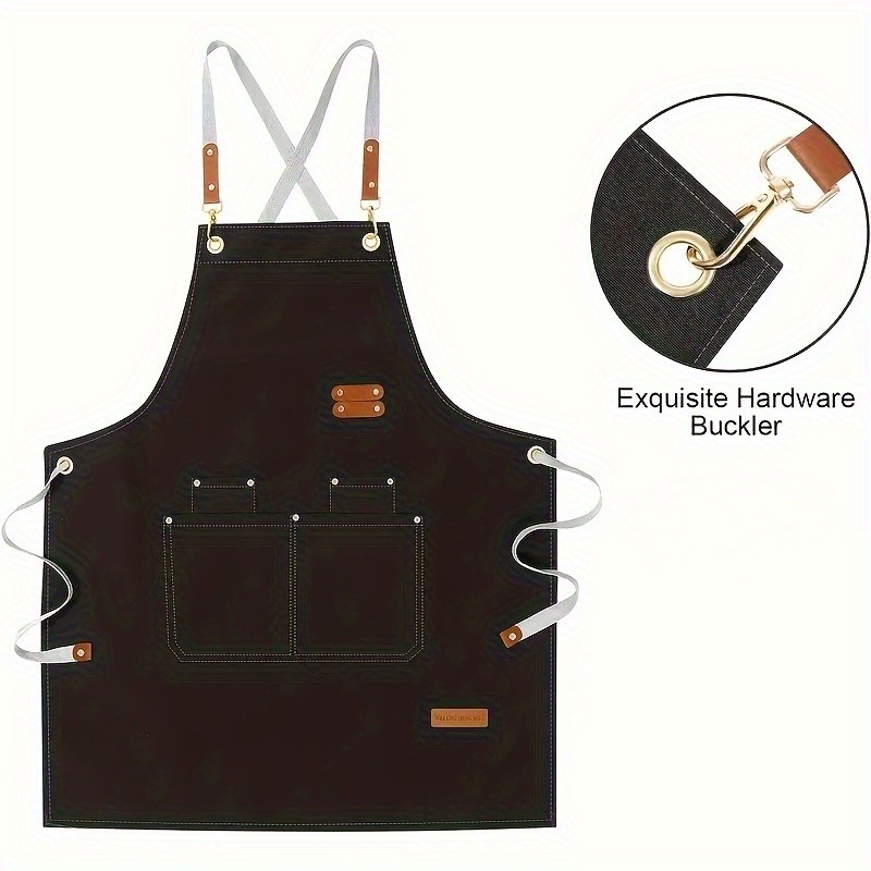 FARIDABIO Stylish Polyester Apron  Comfortable and Practical Apron for Men and Women
