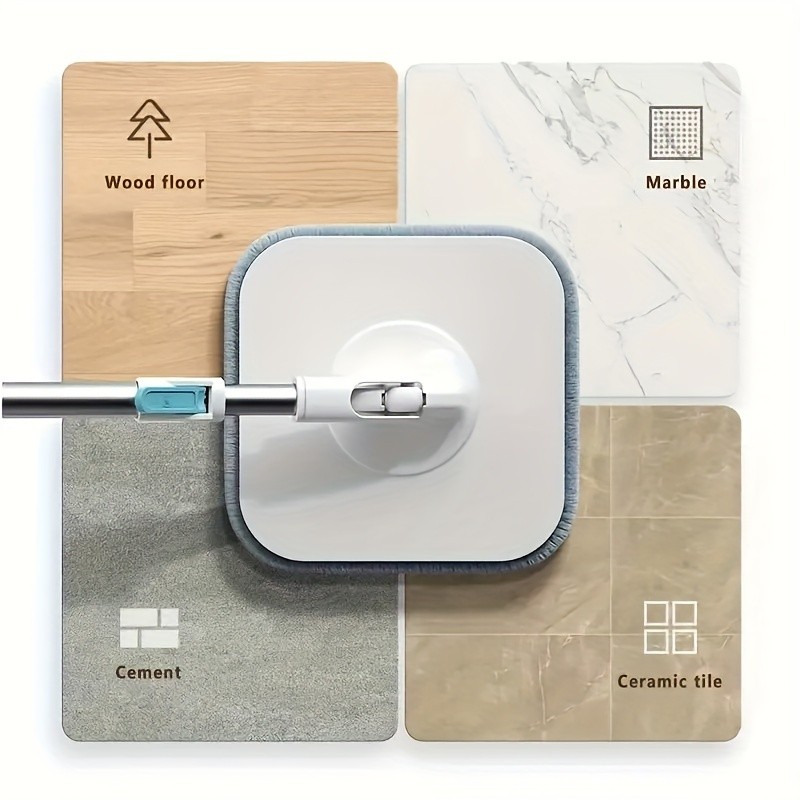 FARIDABIO 360-Degree Swivel Mop and Bucket Combo  Easy-to-Clean, Non-Electric Floor Cleaning Solution